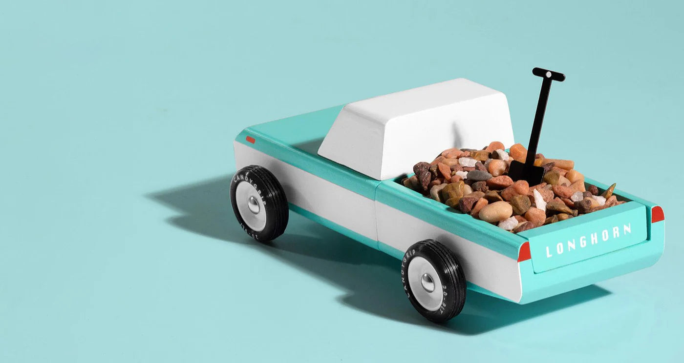 Longhorn | Pickup truck | Candylab - American Design Toy | Beautiful Finish and Made of Solid Beech Wood