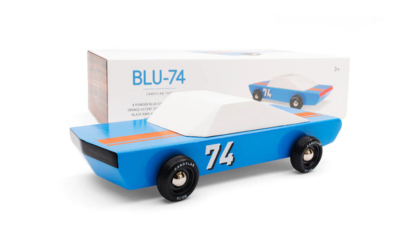 Candylab Blu74 Sportscar Houten auto Design uit USA Wehebbenallesinhuis.nl Race auto