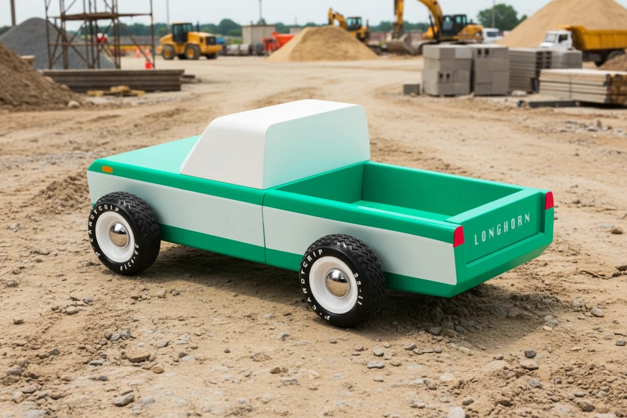 Candylab LongHorn pickuptruck Houten auto Retro Design Wehebbenallesinhuis.nl