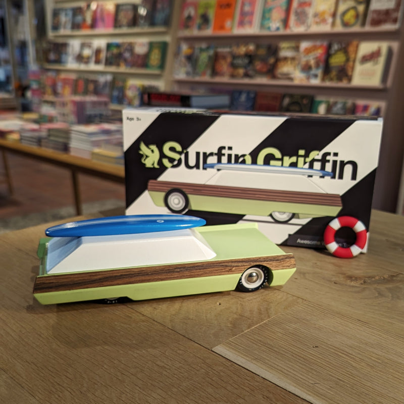 Candylab Surfin Griffin met Surfplank Houten auto Design Wehebbenallesinhuis.nl