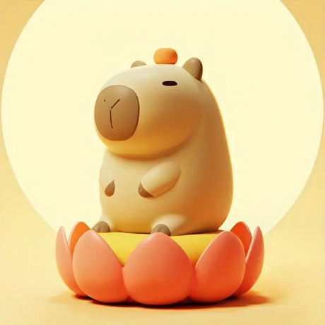 Actie Bedlampje Nachtlampje - Knappe Capibara - USB oplaadbaar - met Timer