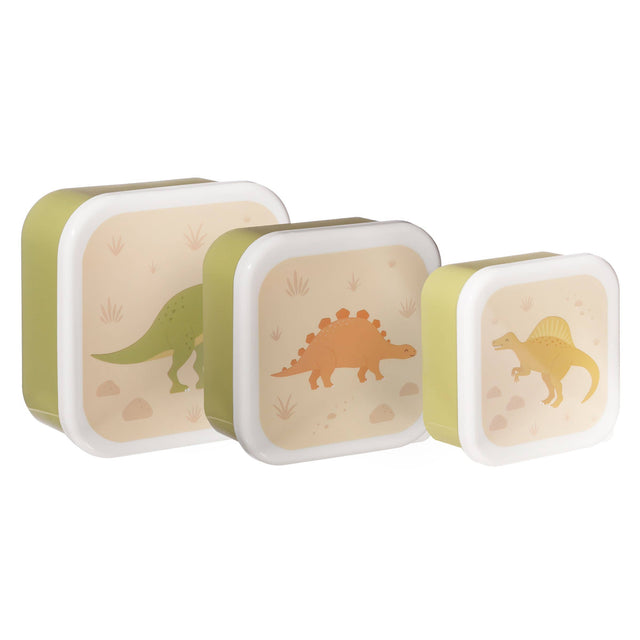 Desert Dino lunchboxen set van 3  Sass & Belle Europe Lief en Leuk Wehebbenallesinhuis.nl