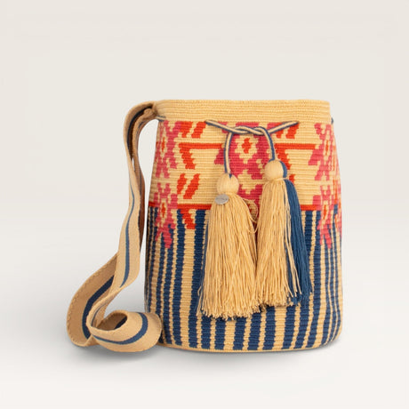 Geometric crossbody bag L | Toast