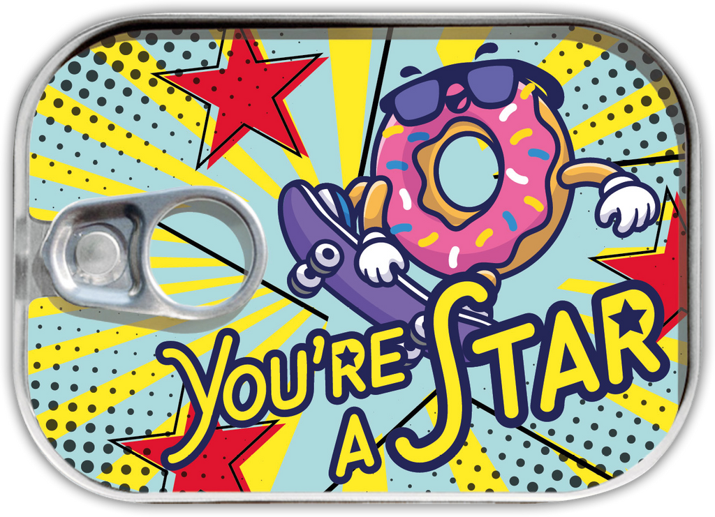 Kaart in blikje  Leukste kaartje van Nederland -You are a Star! Wehebbenallesinhuis.nl