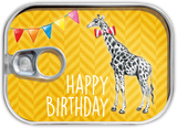 Kaart in blikje Leukste kaartje van Nederland Happy Birthday Giraffe Wehebbenallesinhuis.nl
