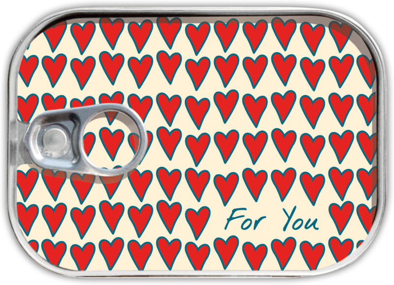 Kaart in blikje Leukste kaartje van Nederland  Hartendief Valentein of gewoon zo origineel kaartje!