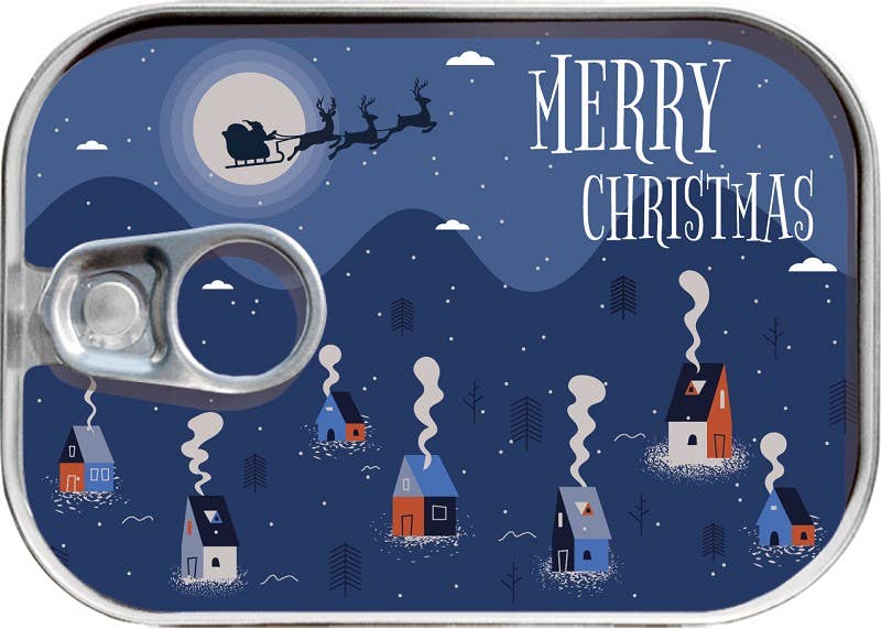 Kaart in blikje Leukste kaartje van Nederland Merry Christmas 4 Origineel kerstkaartje versturen