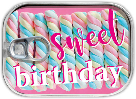 Kaart in blikje Leukste kaartje van Nederland Sweet Birthday Origineel en leuk! Wehebbenallesinhuis.nl