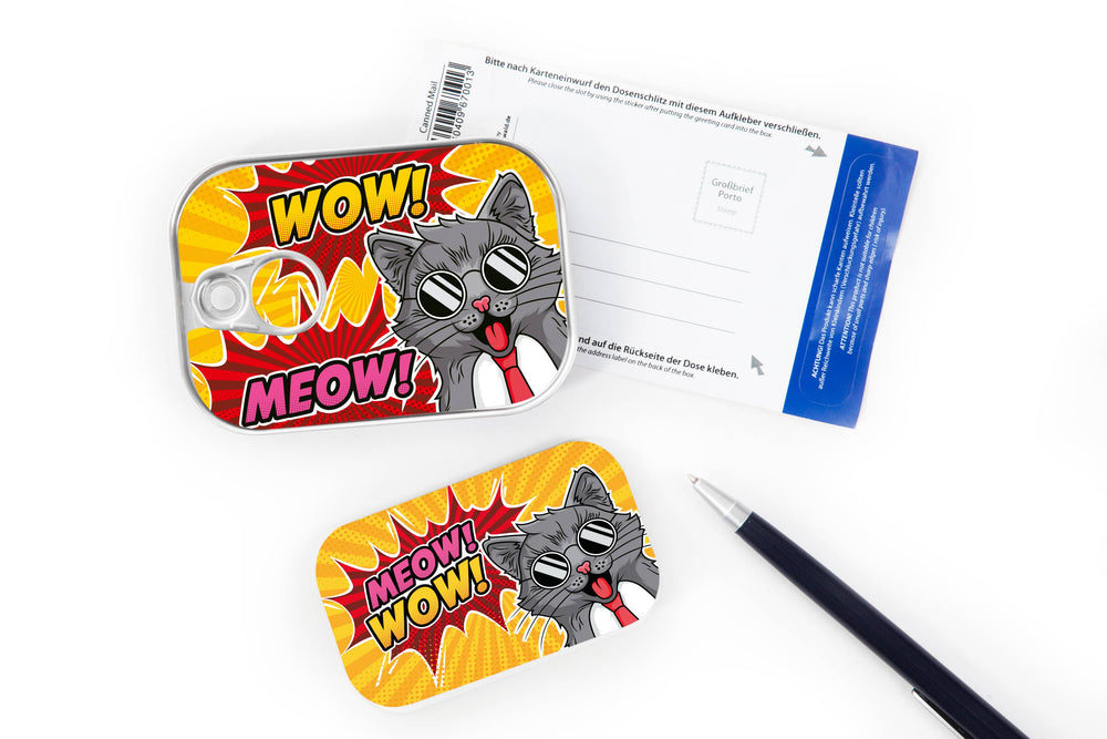 Kaart in visblikje Leukste kaartje van Nederland WoW MeoW! Origineel cadeau Wehebbenallesinhuis.nl