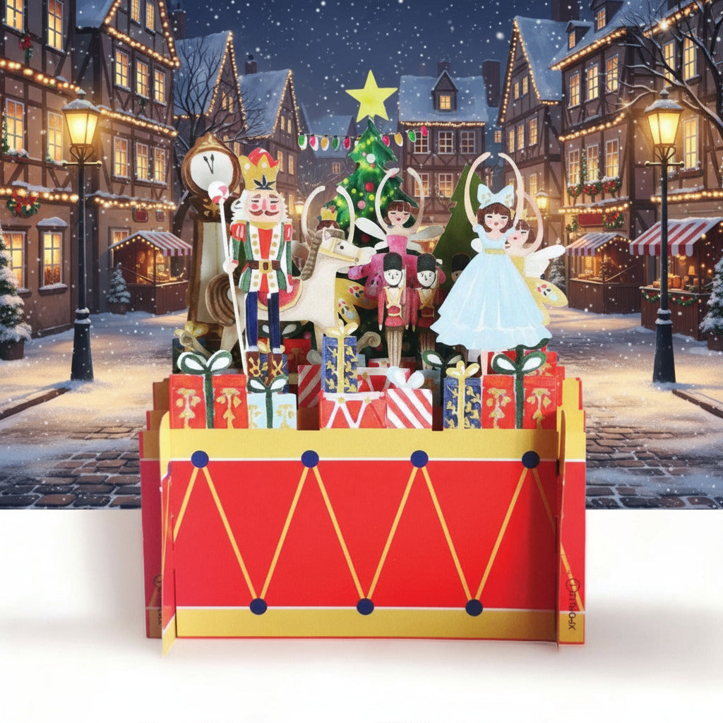 Mooie Pop-up Kerst kinderkaart | Kerst voorstelling | 3D kaart | Leuk als Cadeau