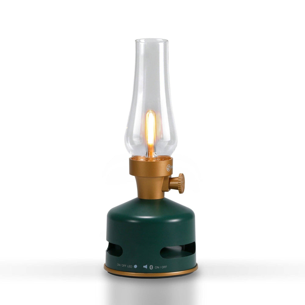 MoriMori designlamp Mosgroen met bluetooth speaker en traploos dimbare Ledverlichting 