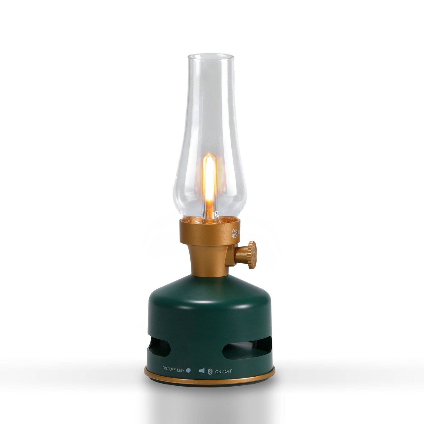 MoriMori designlamp Mosgroen met bluetooth speaker en traploos dimbare Ledverlichting 