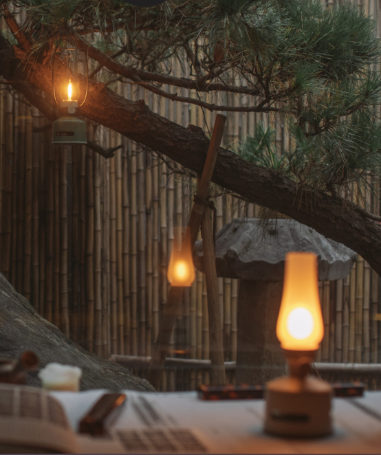 MoriMori | Japanese Design | Dimmable LED Lamp | Built-in Bluetooth Speaker