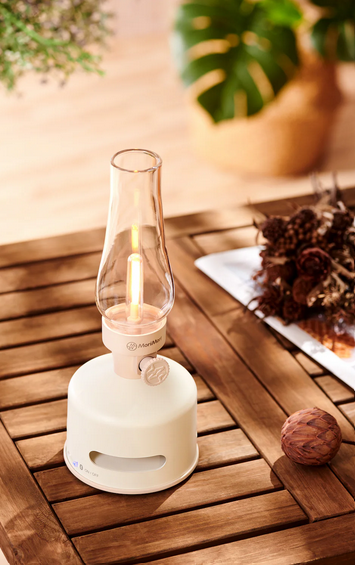 MoriMori | Japanese Design | Dimmable LED Lamp | Built-in Bluetooth Speaker