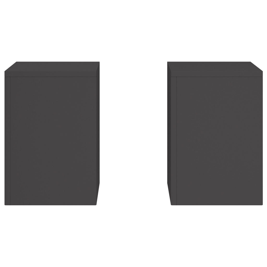 Plantenstandaards 2 st pilaar 24x24x35 cm staal zwart