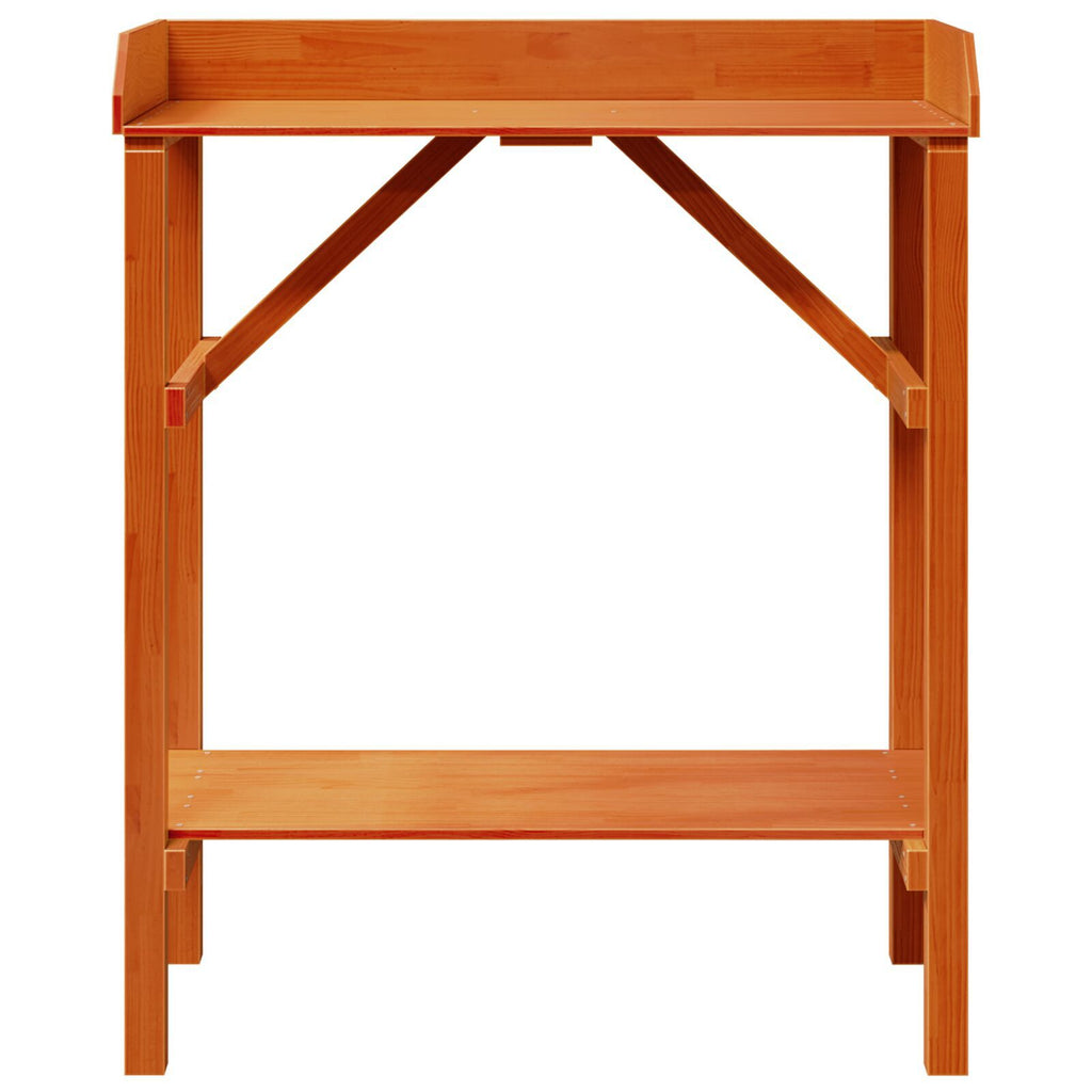 Oppottafel 75x40x90 cm massief grenenhout en acaciahout