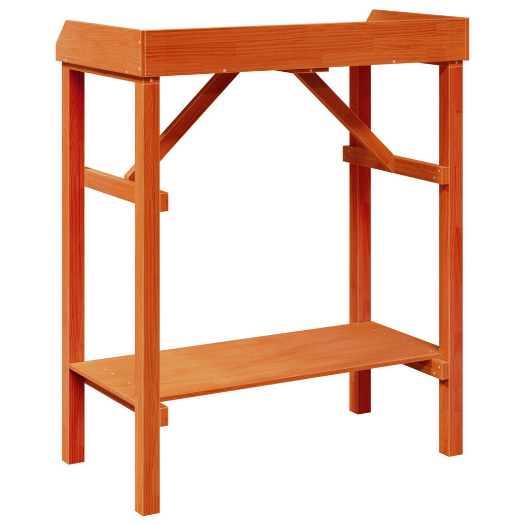 Oppottafel 75x40x90 cm massief grenenhout en acaciahout