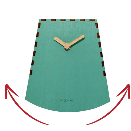 Next Time bewegende tafelklok bij wehebbenallesinhuis.nl