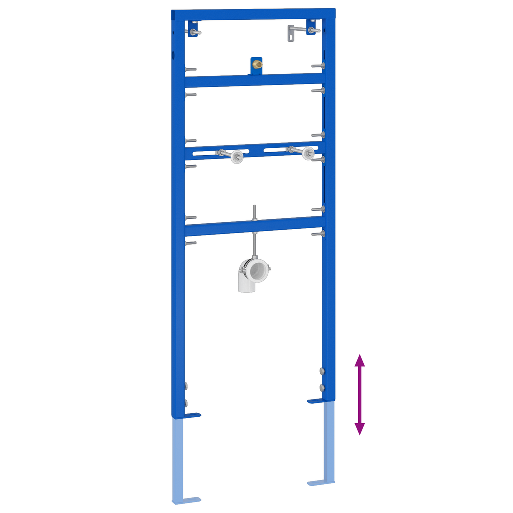 Montageframe urinoir verborgen 50x115-136 cm staal
