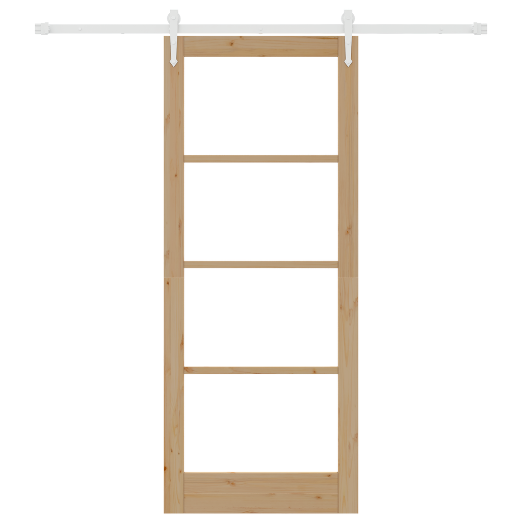 Schuifdeur met Hardware Set 86x211 cm Massief Hout