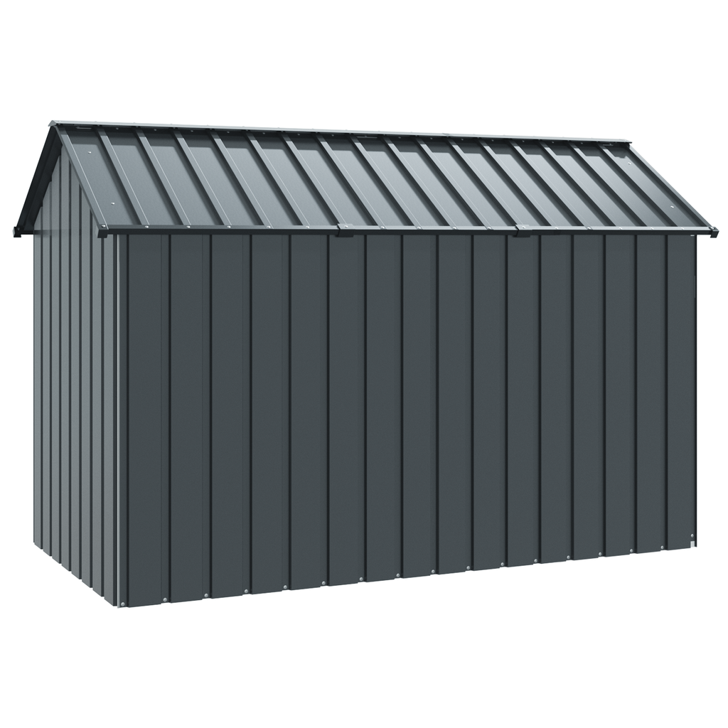 Vogelvolière 112x215x141 cm staal antraciet