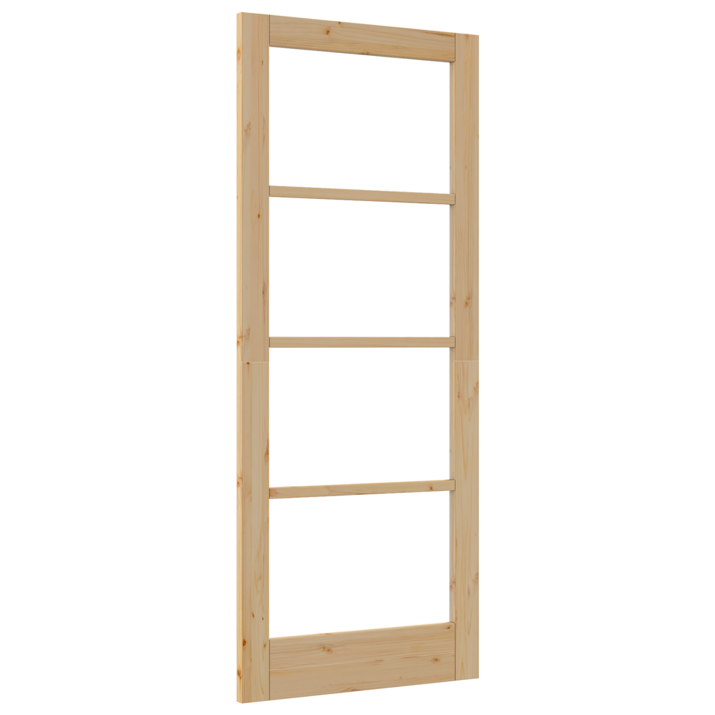 Interne Deur met Glas 'ORKDAL'83x202x4 cm Massief Vurenhout