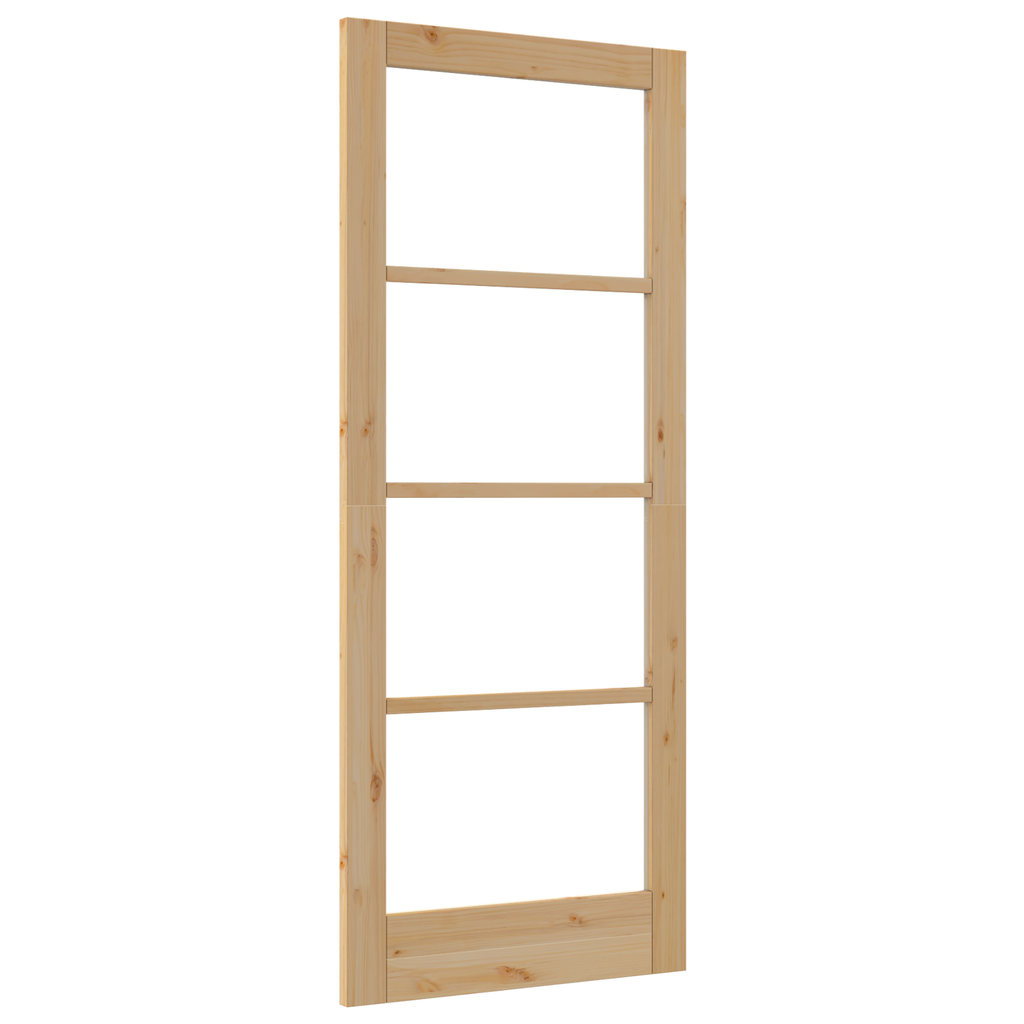 Interne Deur met Glas 'ORKDAL'83x202x4 cm Massief Vurenhout