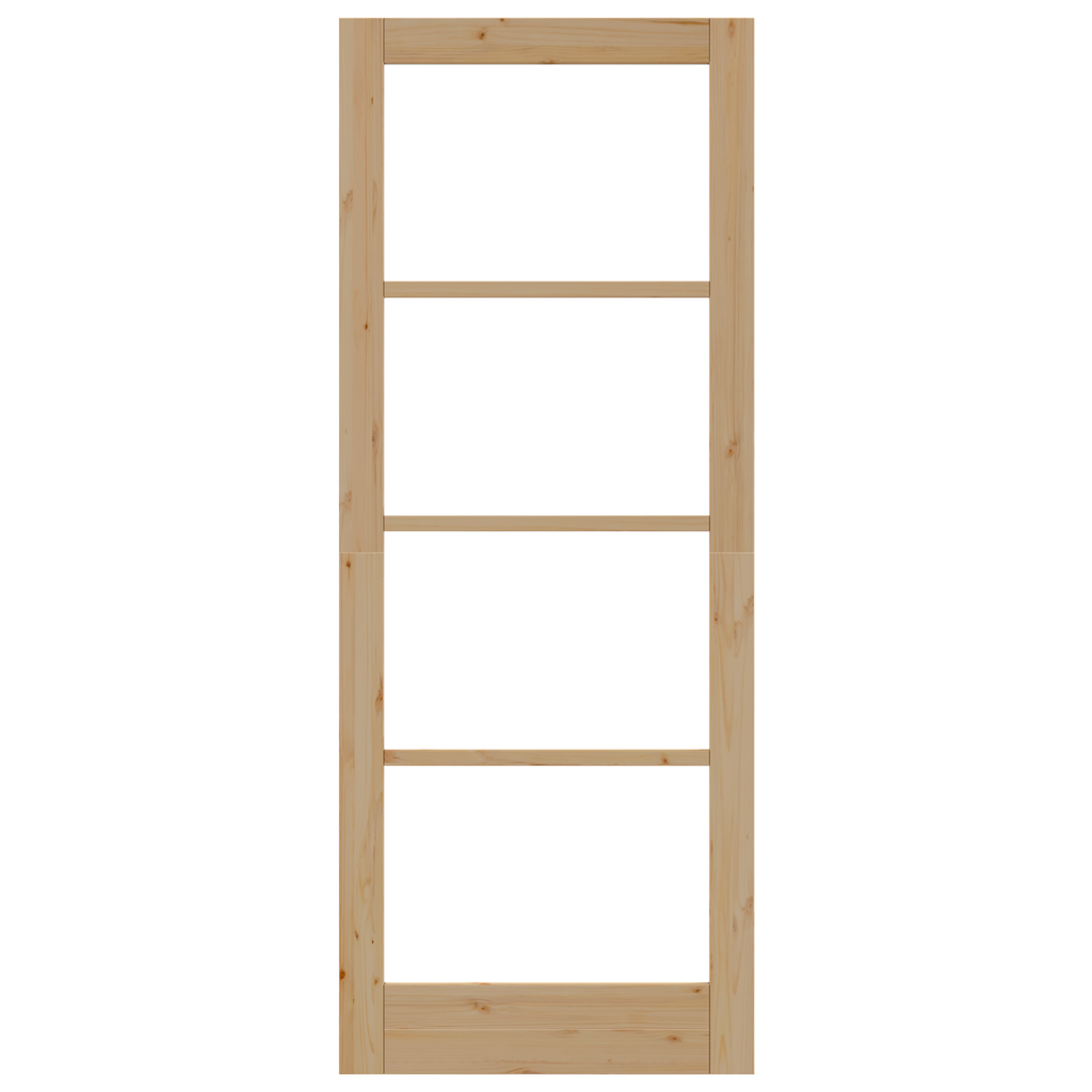 Interne Deur met Glas 'ORKDAL'83x211x4 cm Massief Vurenhout