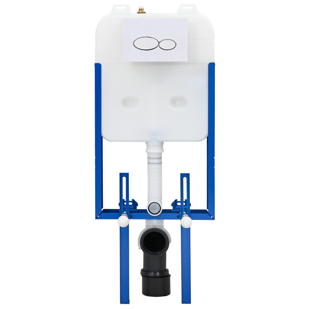 Inbouwreservoir Montageframe Dubbel Spoelstaal