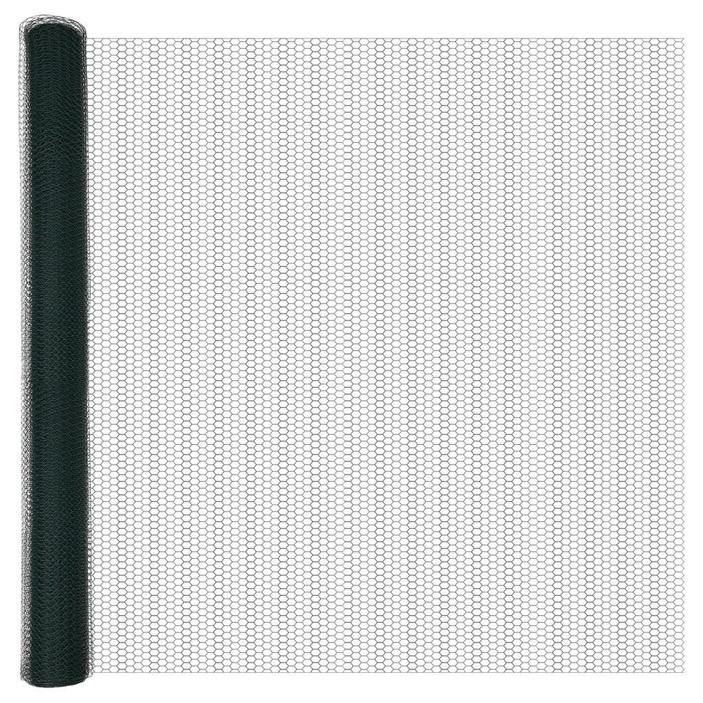 Hexagon Tuinhek Groen 1.5x50 m Staal