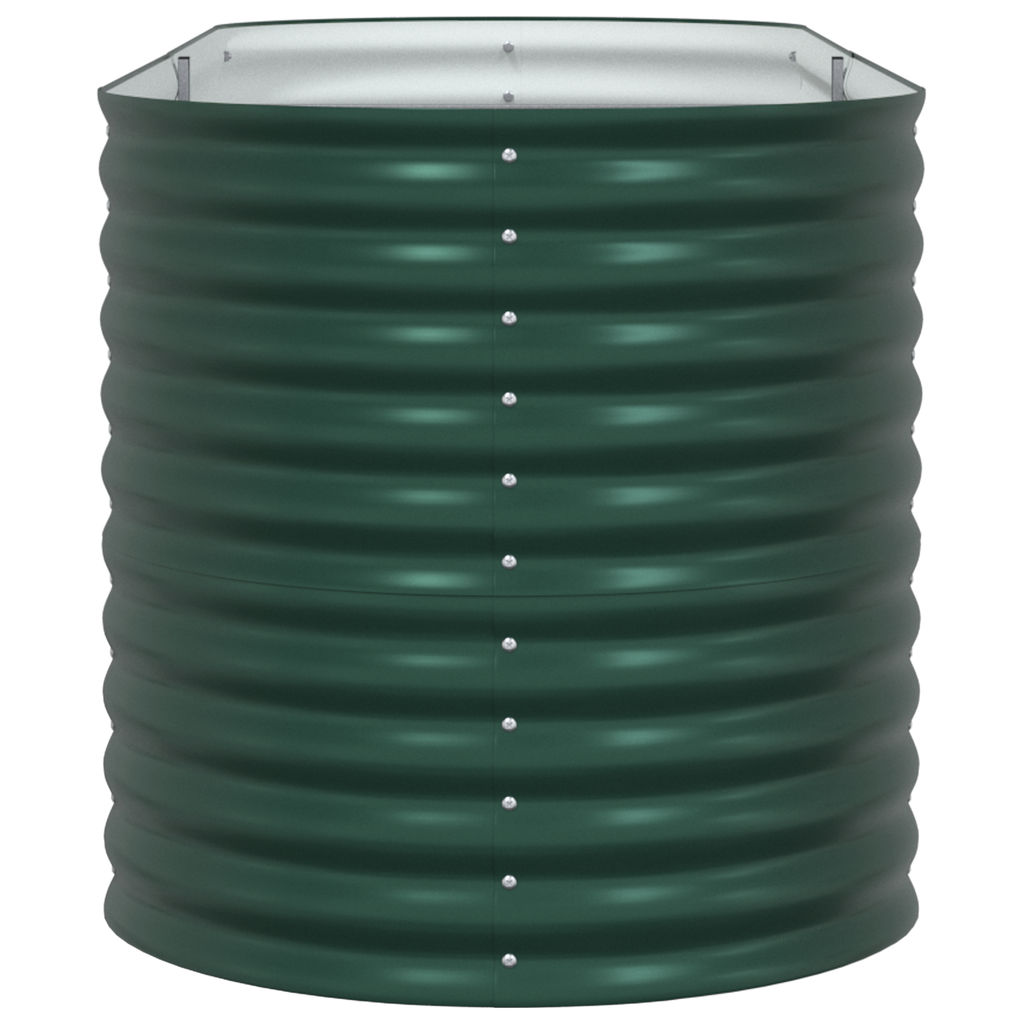 Plantenbak verhoogd 240x80x81 cm gegalvaniseerd staal groen