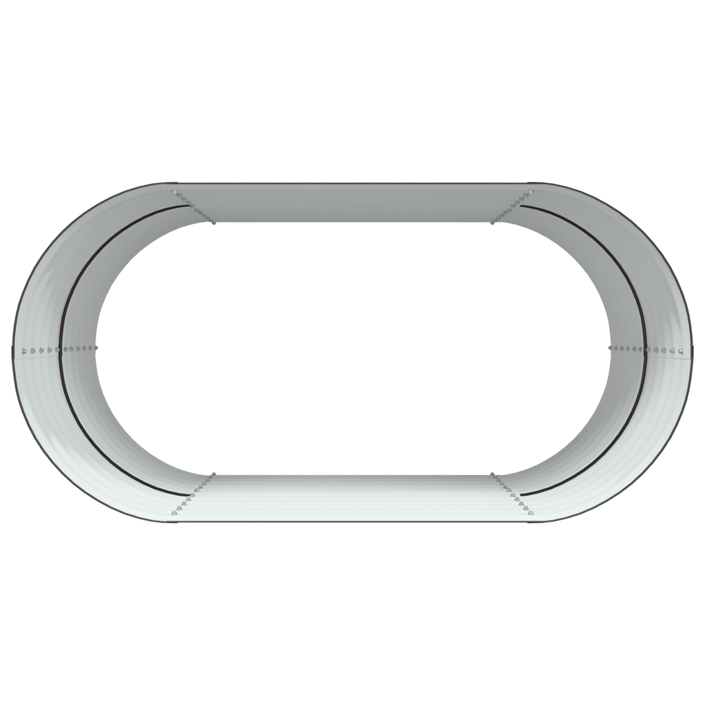 Plantenbak verhoogd 160x80x81 cm gegalvaniseerd staal bruin