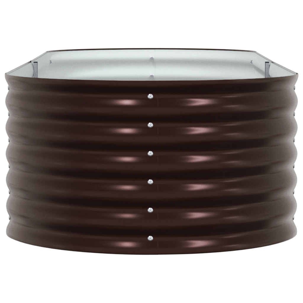 Plantenbak verhoogd 240x80x44 cm gegalvaniseerd staal bruin
