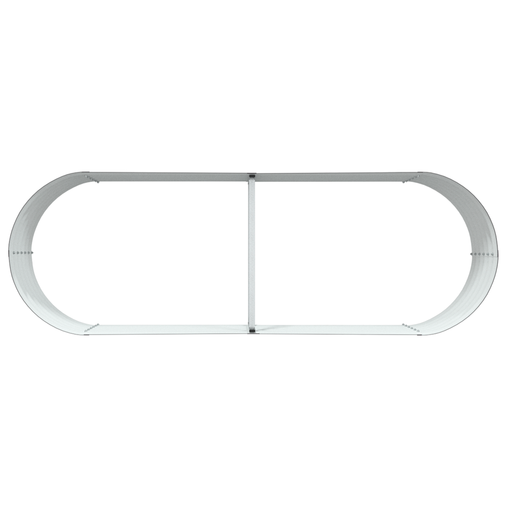 Plantenbak verhoogd 240x80x44 cm gegalvaniseerd staal bruin