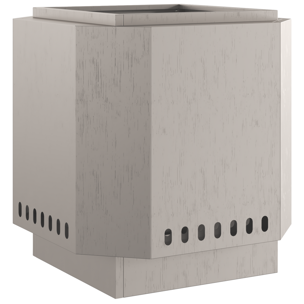 Vuurkorf rookvrij 48x48x51 cm cortenstaal