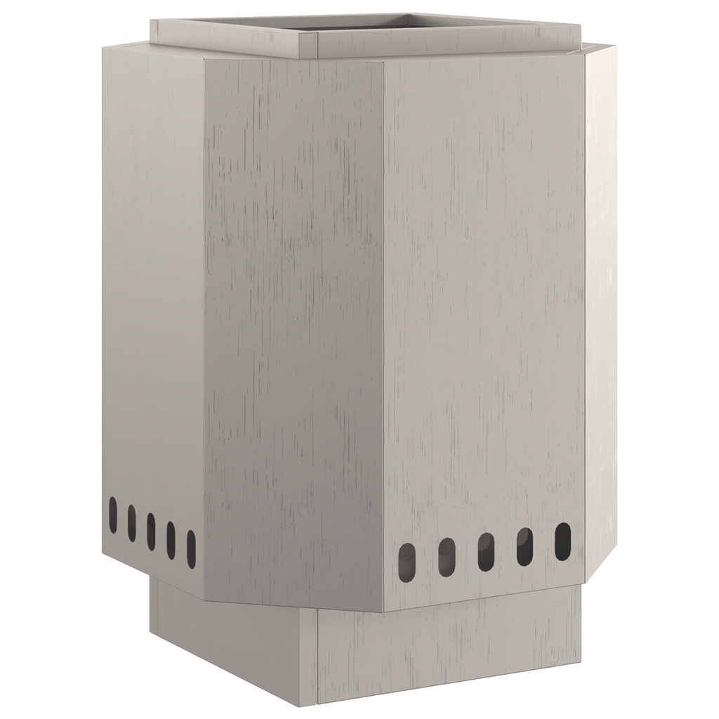 Vuurkorf rookvrij 38x38x51 cm cortenstaal