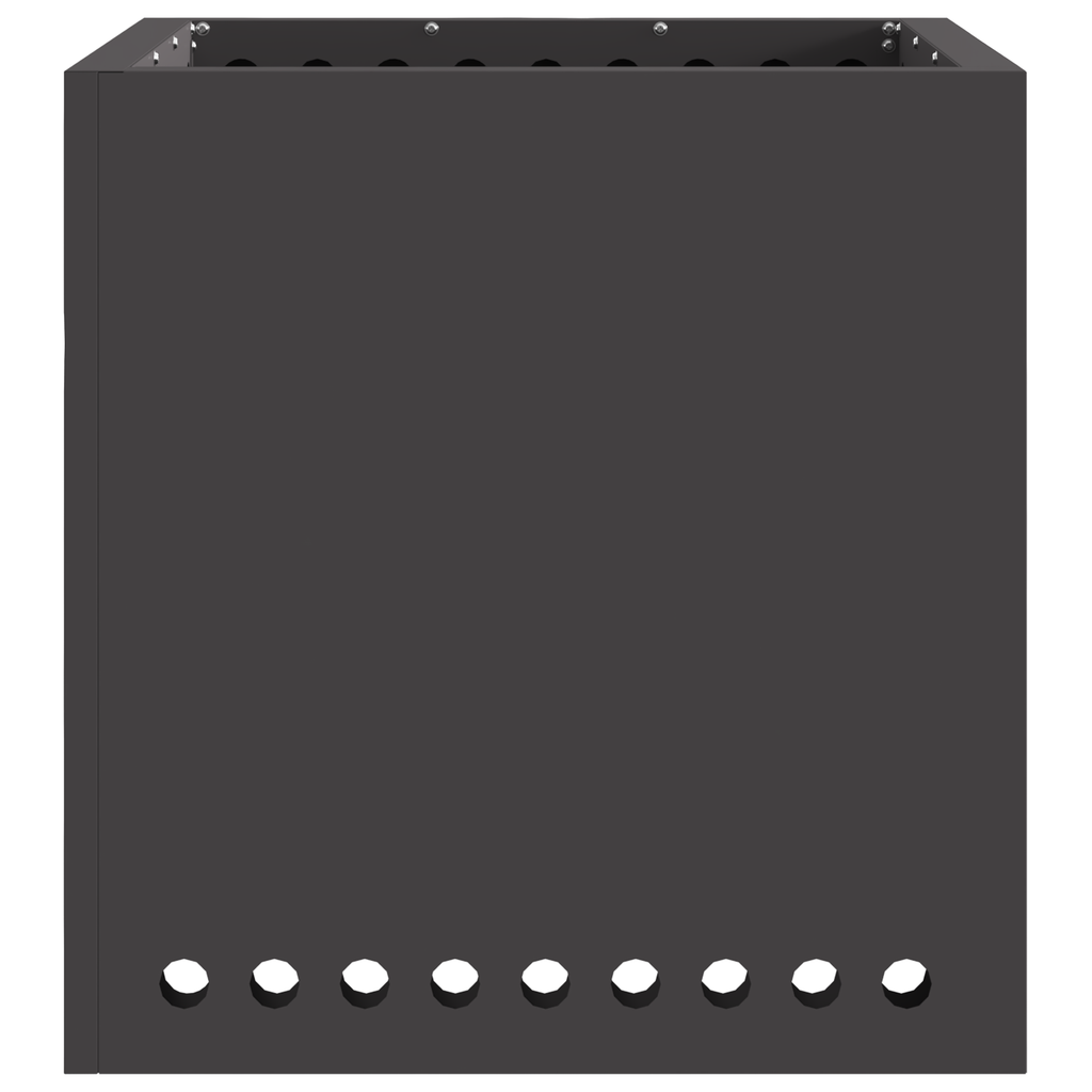 Rookloze Vuurkorf Vierkant Zwart 48x48x50 cm Staal