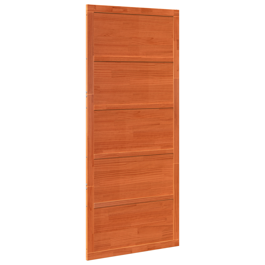 Schuifdeur Gewaxte Bruin 90x208 cm Massief Hout Ceder
