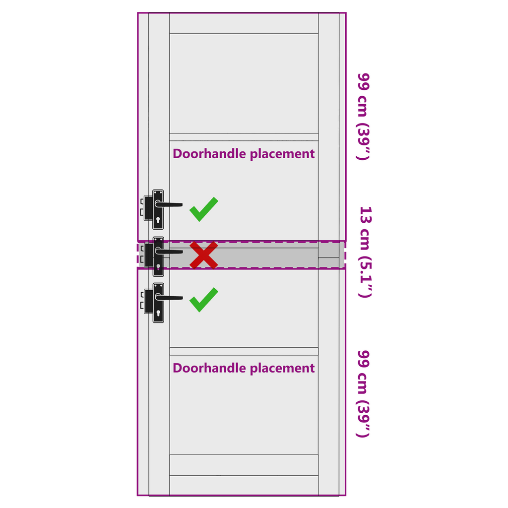 Interne Deur met Glas 'ORKDAL'83x211x4 cm Massief Vurenhout