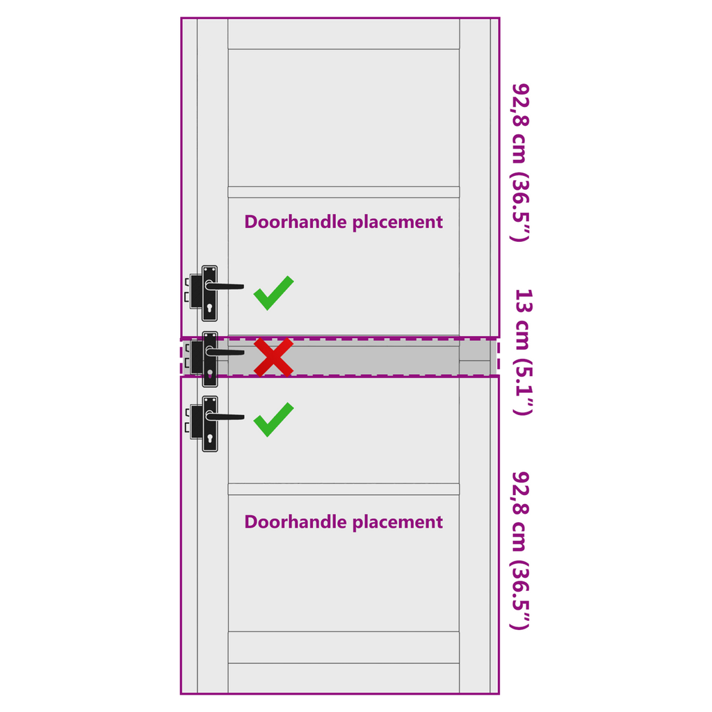 Interieurdeur met Glas 'ORKDAL'86x198,5x4 cm Massief Houten Vuren