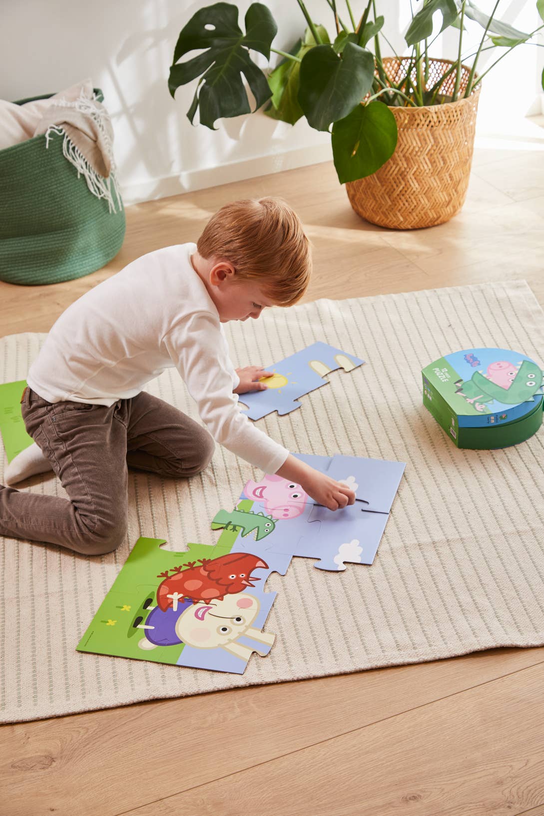 Puzzelen met Gustav Gris en Peppa Pig dinosaurus Leren en Spelen Vanaf 2 Jaar! Wehebbenallesinhuis.nl