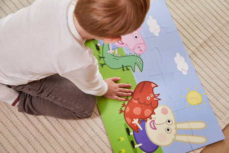 Puzzelen met Gustav Gris en Peppa Pig dinosaurus Leren en Spelen Vanaf 2 Jaar! Wehebbenallesinhuis.nl