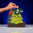 Schattige kaarten met bewegende oogjes Kerst Dinosaurus bij wehebbenallesinhuis.nl