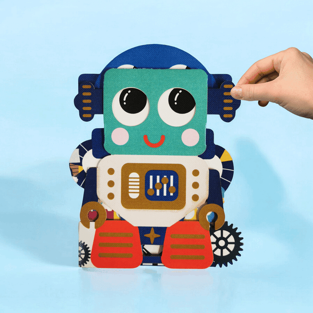 Schattige kaarten met bewegende oogjes  Vrolijke Robot bij Wehebbenallesinhuis.nl