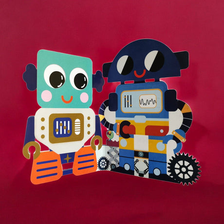 Aww sow cute kaarten collectie | Schattige kaarten met bewegende oogjes | Vrolijke Robot