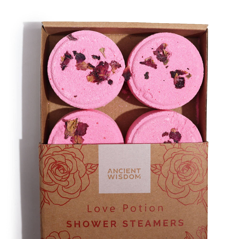 Shower Steamers  Zen Wellness set Luxueuze Douche tabletten  met etherische oliën. Ancient Potion Roze