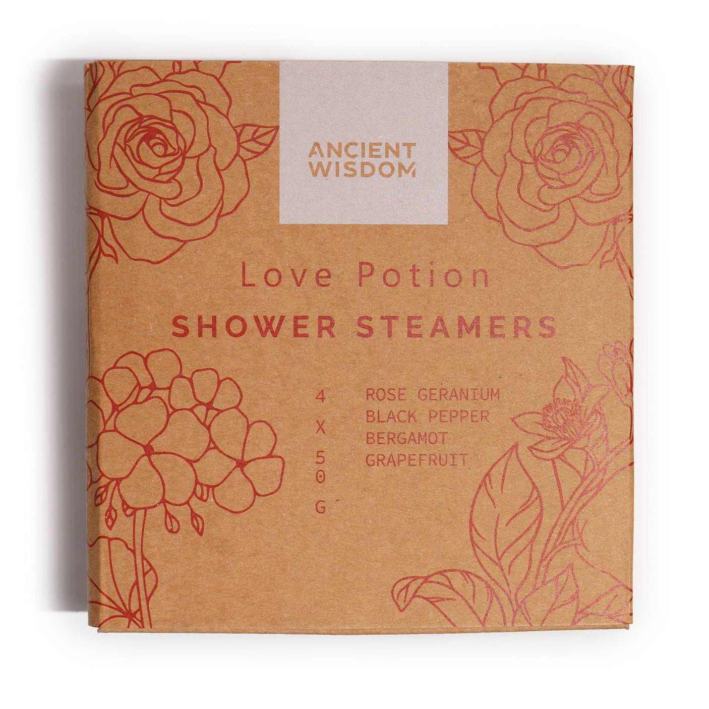 Shower Steamers  Zen Wellness set Luxueuze Douche tabletten  met etherische oliën. Roze Blackpepepr Bergamot