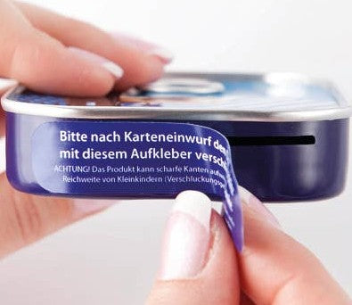 Kaart in blikje Inclusief kaartje en blikje Voeg nog extra's toe als geld of cadeaubon Wehebbenallesinhuis.nl