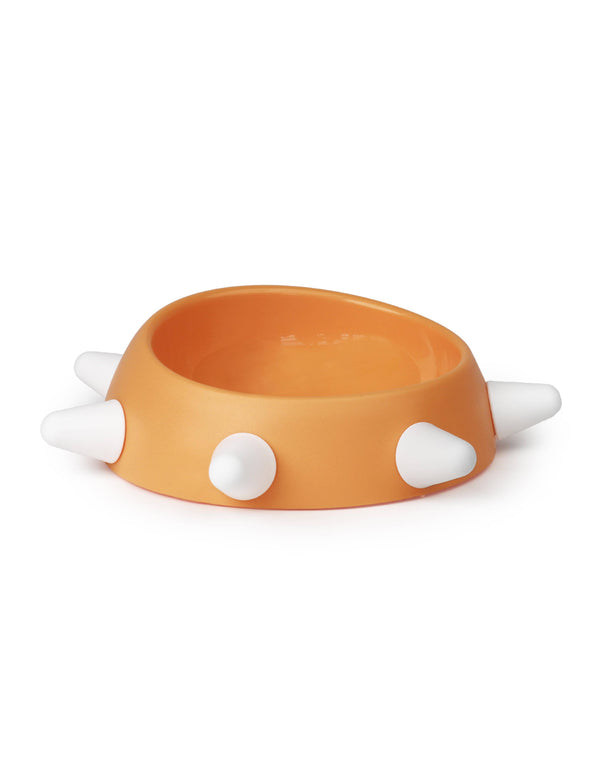 United pets Schuine Voerbak voor Honden cool Design uit Italie Wehebbenallesinhuis.nl oranje