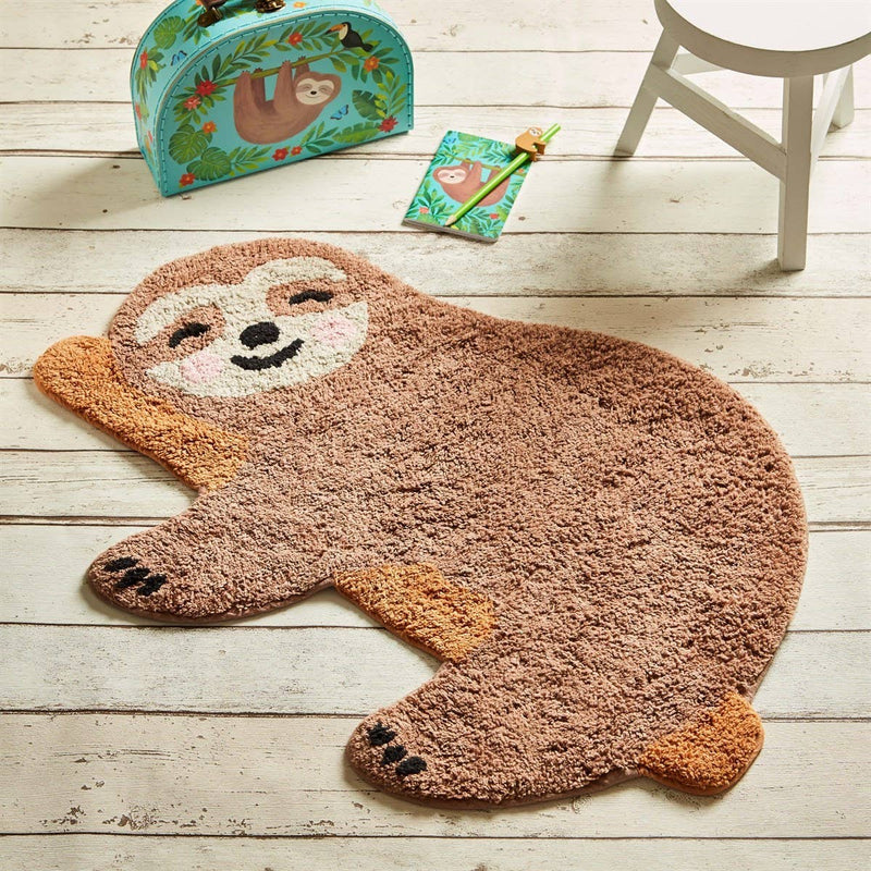 Vloerkleed Happy Luiaard in Chill Zone  voor elke kinderkamer en babykamer  Sass & Belle Wehebbenallesinhuis.nl